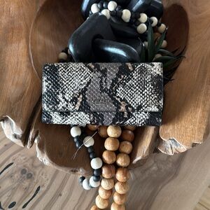 Coach Soft Wallet in Python Embossed Leather